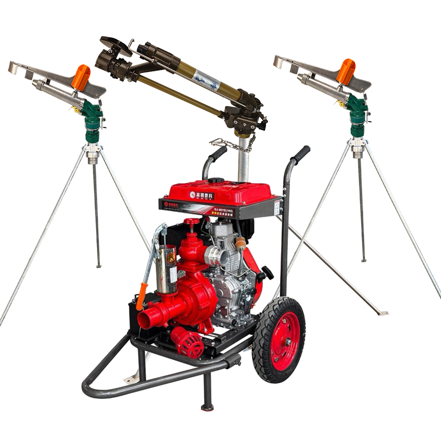 丹东一体式灌溉机组 全套喷枪水带配齐 抗旱浇地神器